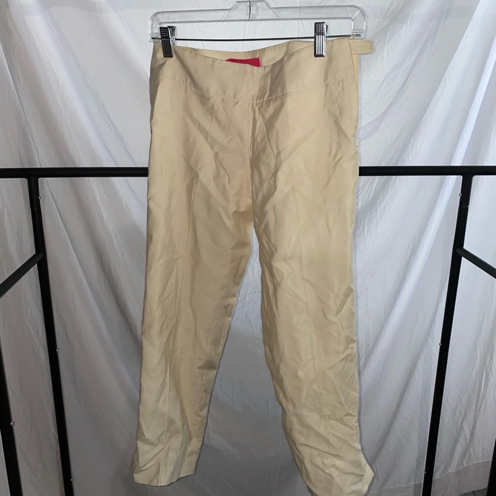 Lilly Pulitzer Cream Chinos Lightweight Cotton